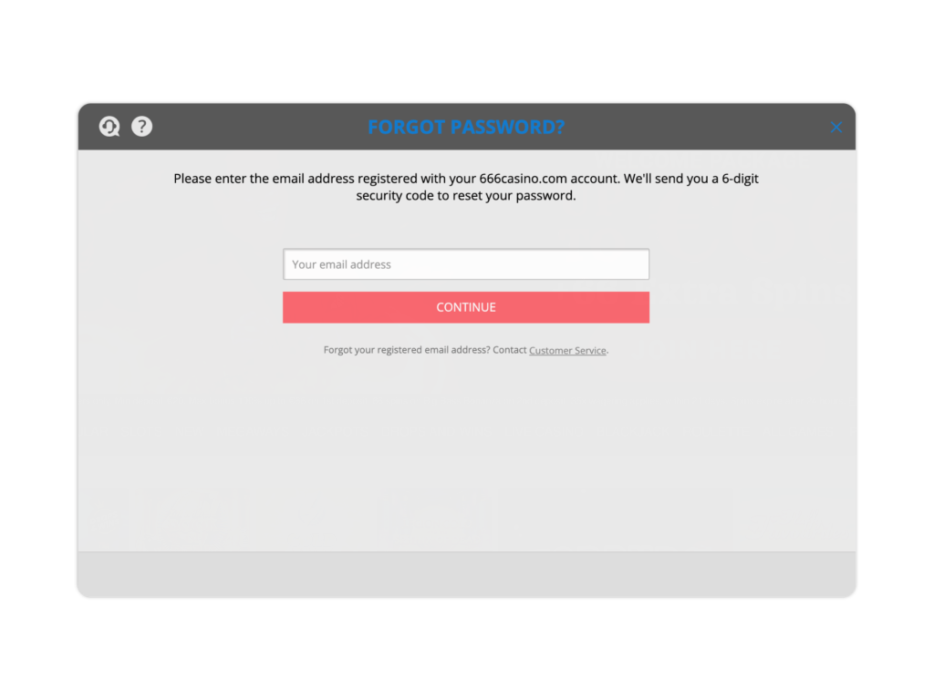 666casino login